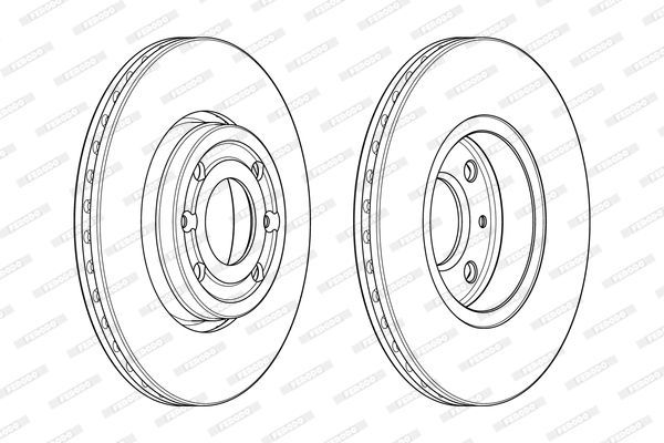 Stabdžių diskas FERODO DDF1977C