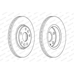 Stabdžių diskas FERODO DDF1978C