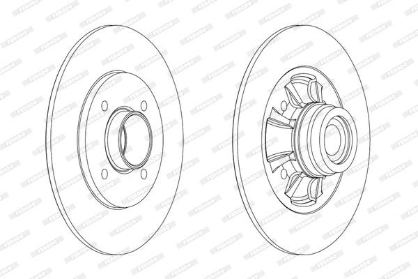 Stabdžių diskas FERODO DDF1984-1
