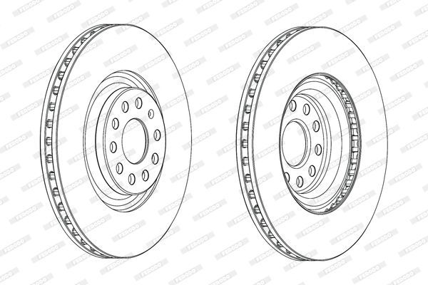 Stabdžių diskas FERODO DDF2000C