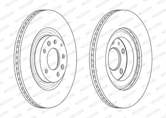 Stabdžių diskas FERODO DDF2002C