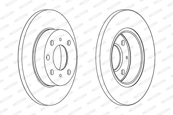 Stabdžių diskas FERODO DDF203