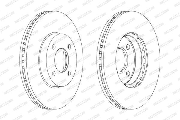 Stabdžių diskas FERODO DDF2067C