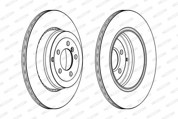 Stabdžių diskas FERODO DDF2085C-1