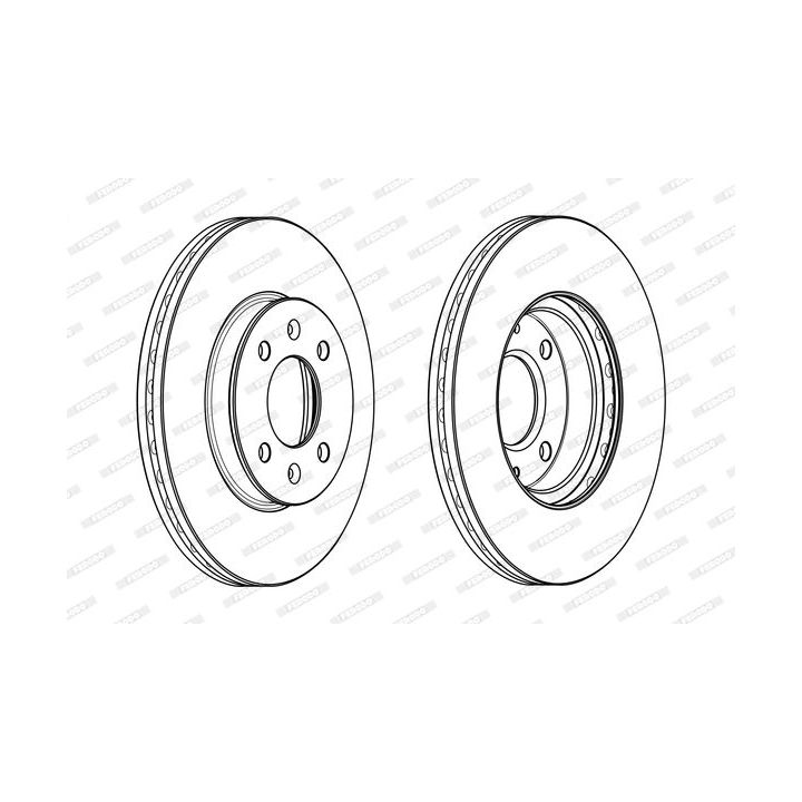 Stabdžių diskas FERODO DDF2089C