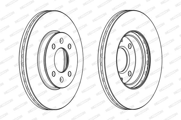 Stabdžių diskas FERODO DDF2089C