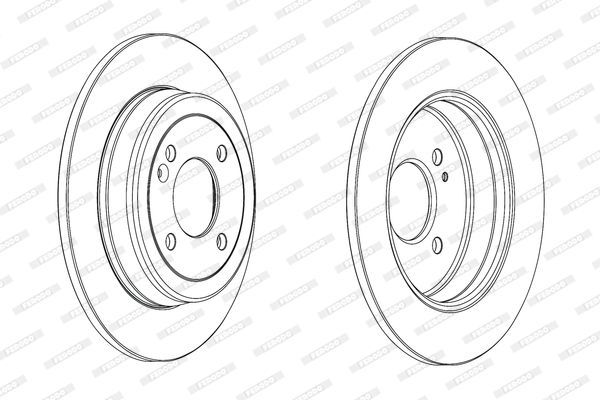 Stabdžių diskas FERODO DDF2090C