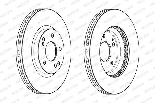 Stabdžių diskas FERODO DDF2091C