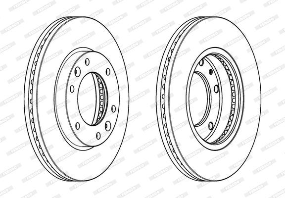 Stabdžių diskas FERODO DDF2111C