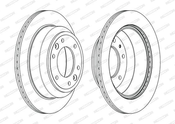 Stabdžių diskas FERODO DDF2112C