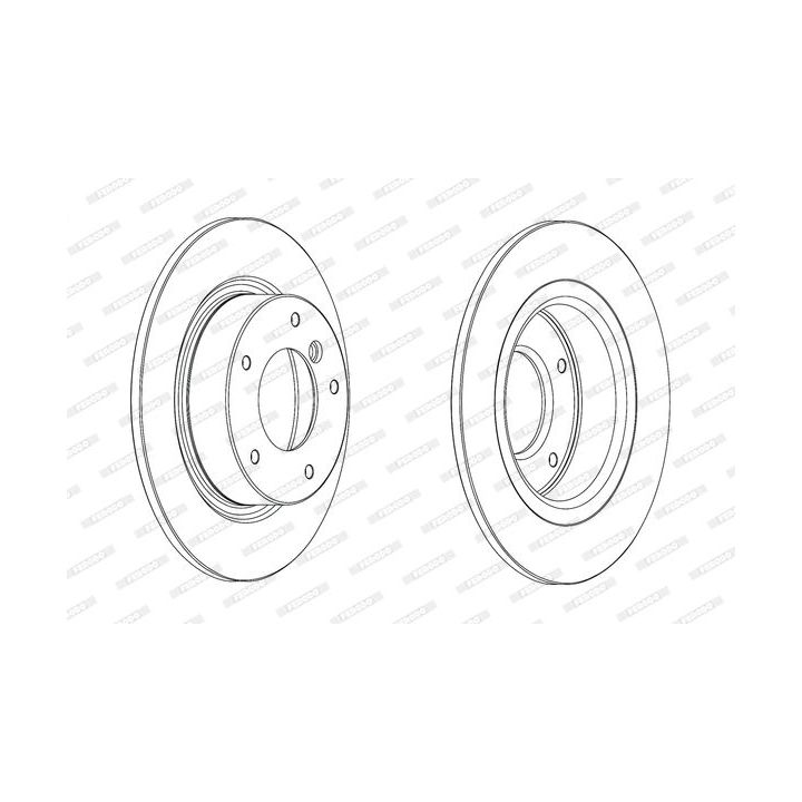 Stabdžių diskas FERODO DDF2123C