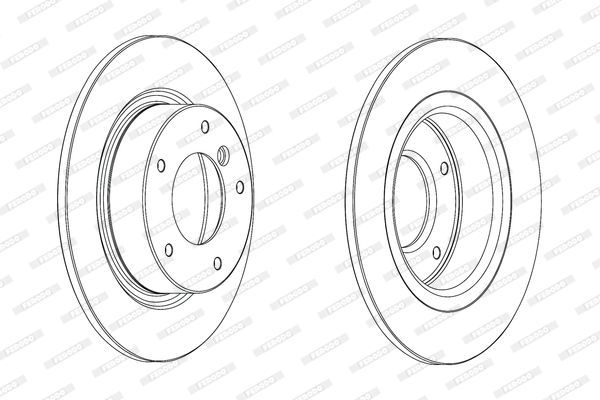 Stabdžių diskas FERODO DDF2123C