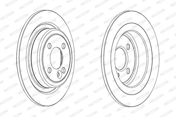 Stabdžių diskas FERODO DDF2124C