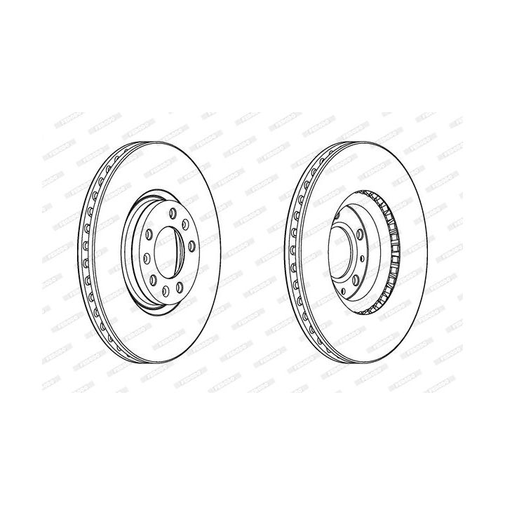 Stabdžių diskas FERODO DDF2156C