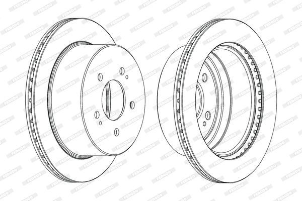Stabdžių diskas FERODO DDF2170C