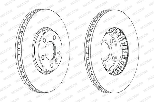 Stabdžių diskas FERODO DDF2182C-1