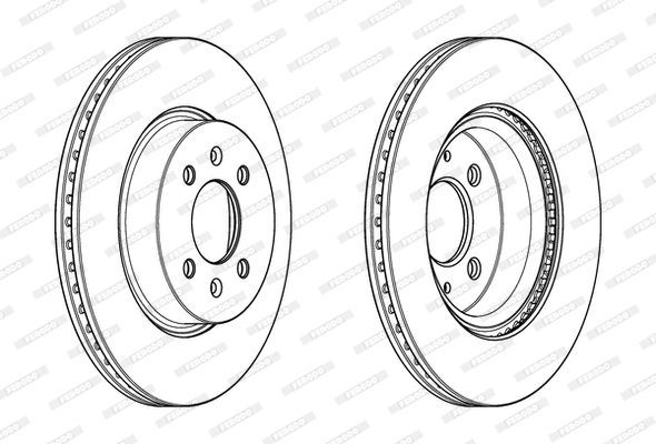 Stabdžių diskas FERODO DDF2186C