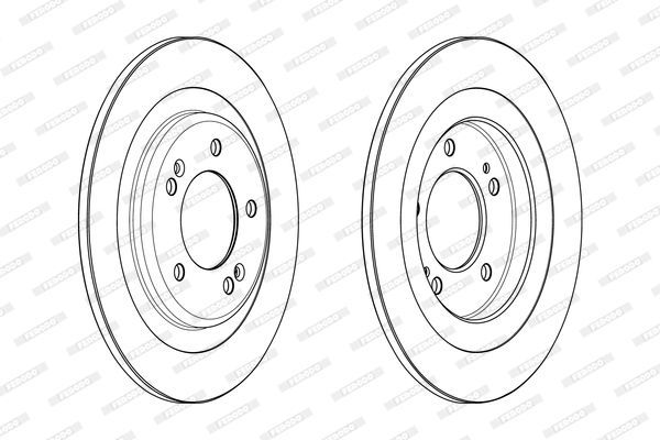 Stabdžių diskas FERODO DDF2200C