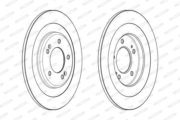 Stabdžių diskas FERODO DDF2201C