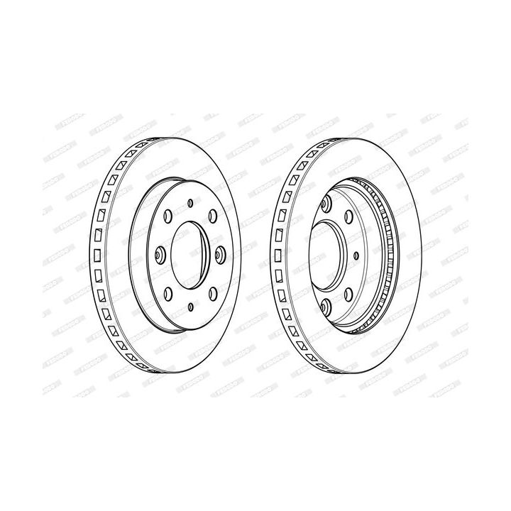 Stabdžių diskas FERODO DDF2255C