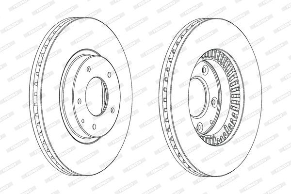 Stabdžių diskas FERODO DDF2262C