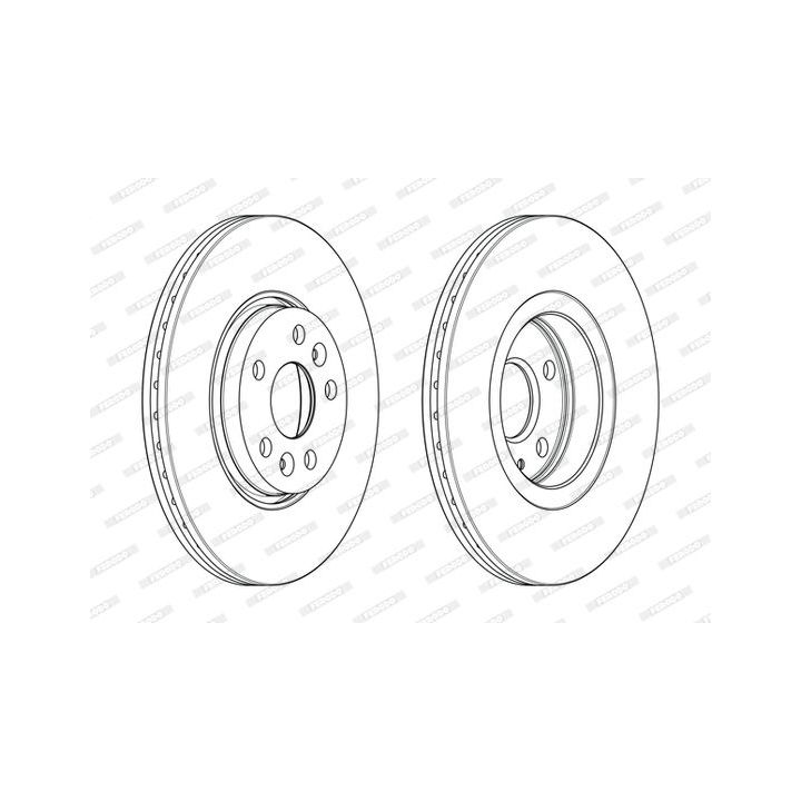 Stabdžių diskas FERODO DDF2266C