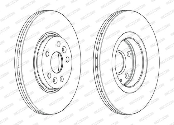 Stabdžių diskas FERODO DDF2266C