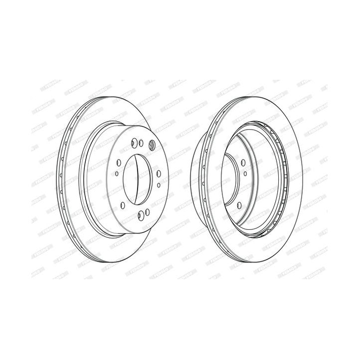 Stabdžių diskas FERODO DDF2285C