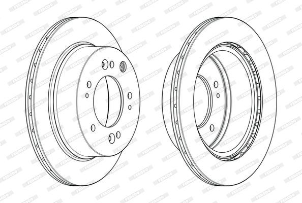 Stabdžių diskas FERODO DDF2285C