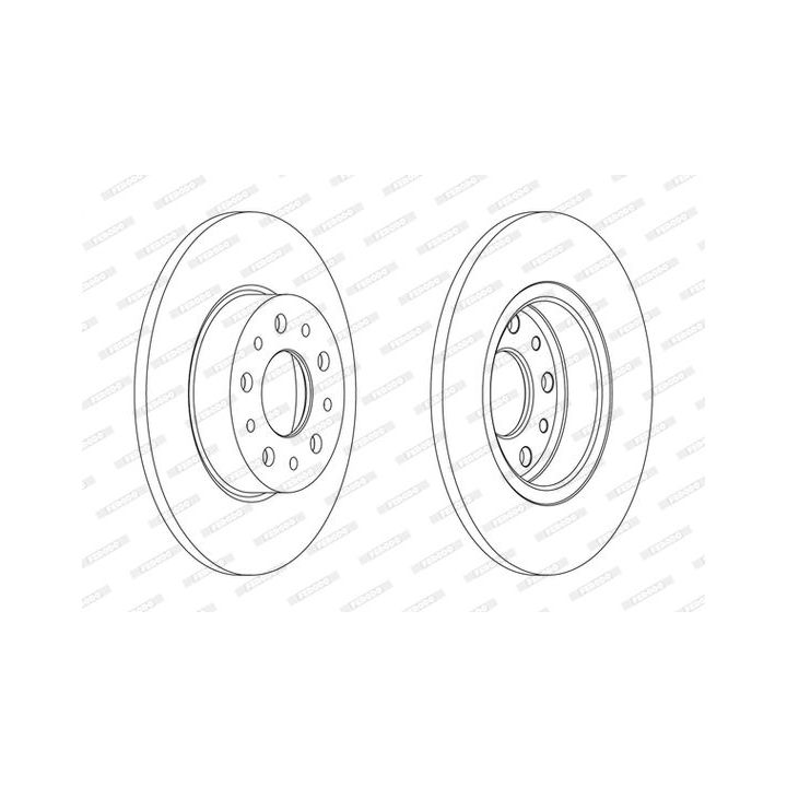 Stabdžių diskas FERODO DDF2286C