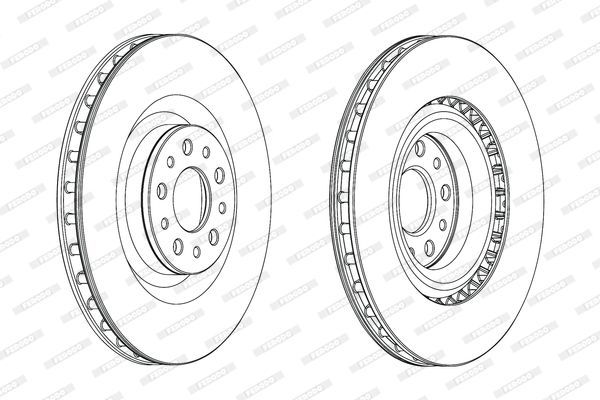 Stabdžių diskas FERODO DDF2289C