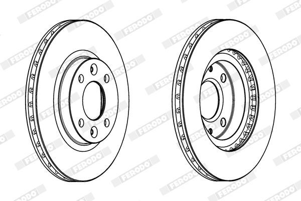 Stabdžių diskas FERODO DDF2327