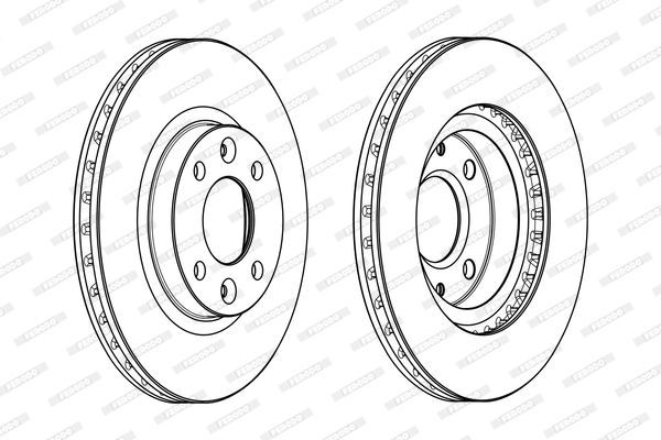 Stabdžių diskas FERODO DDF2327C