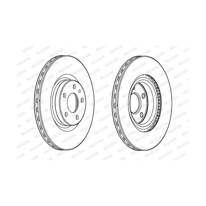 Stabdžių diskas FERODO DDF2329C