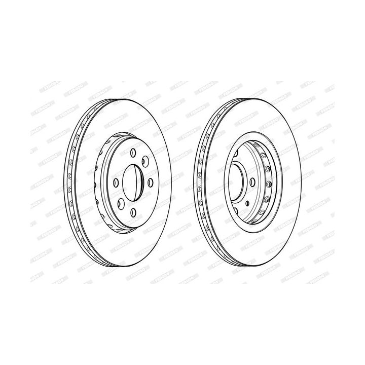 Stabdžių diskas FERODO DDF2350C