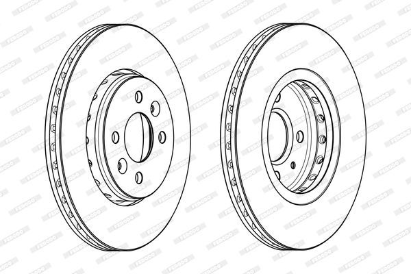 Stabdžių diskas FERODO DDF2350C