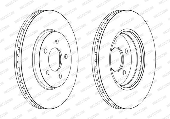 Stabdžių diskas FERODO DDF2357C