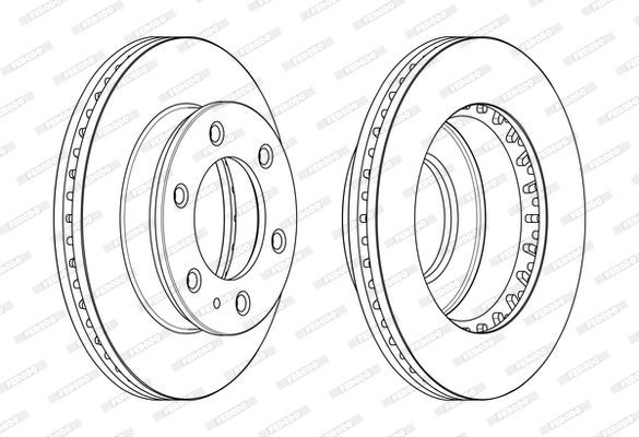 Stabdžių diskas FERODO DDF2459C