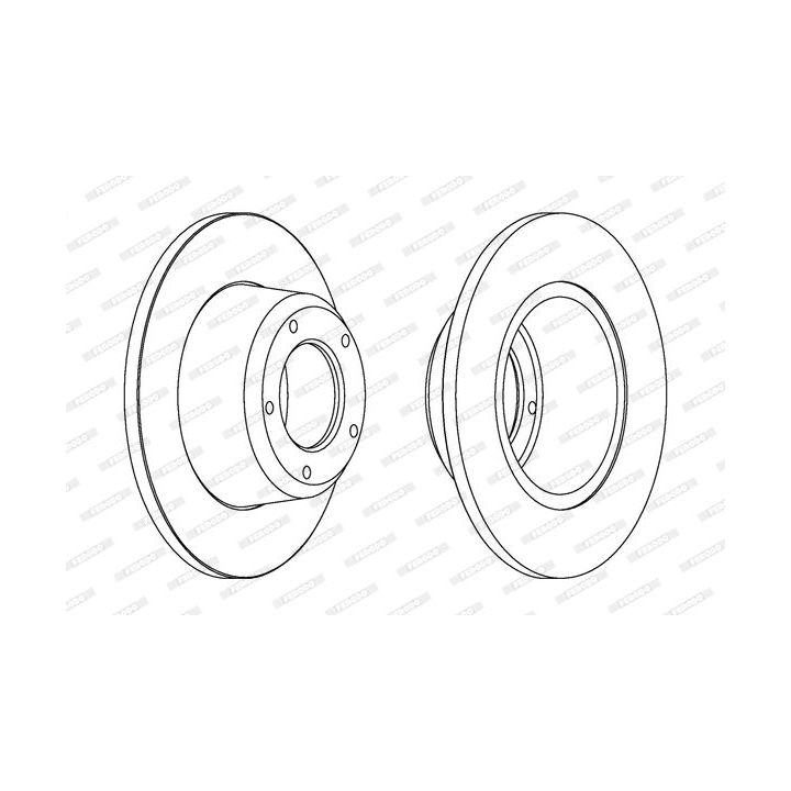 Stabdžių diskas FERODO DDF246