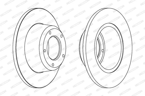 Stabdžių diskas FERODO DDF246