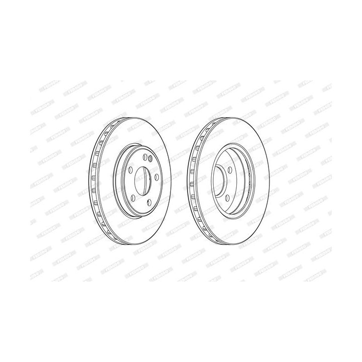 Stabdžių diskas FERODO DDF2460C