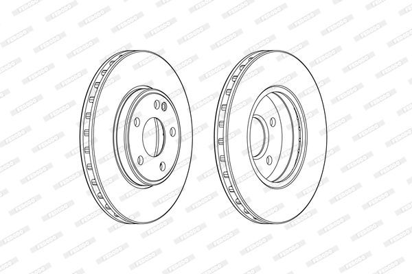Stabdžių diskas FERODO DDF2460C