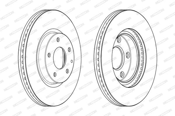 Stabdžių diskas FERODO DDF2463C