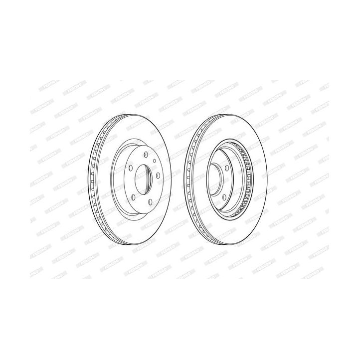 Stabdžių diskas FERODO DDF2465C