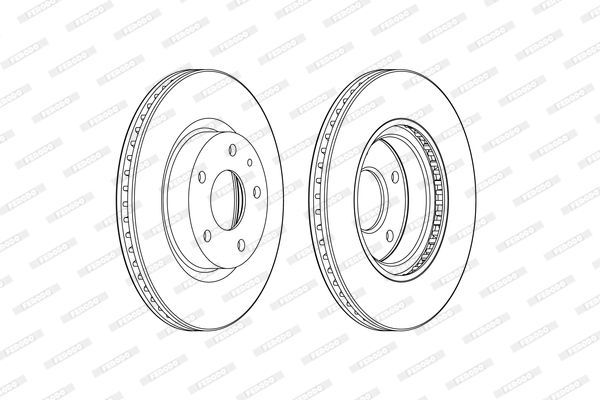 Stabdžių diskas FERODO DDF2465C