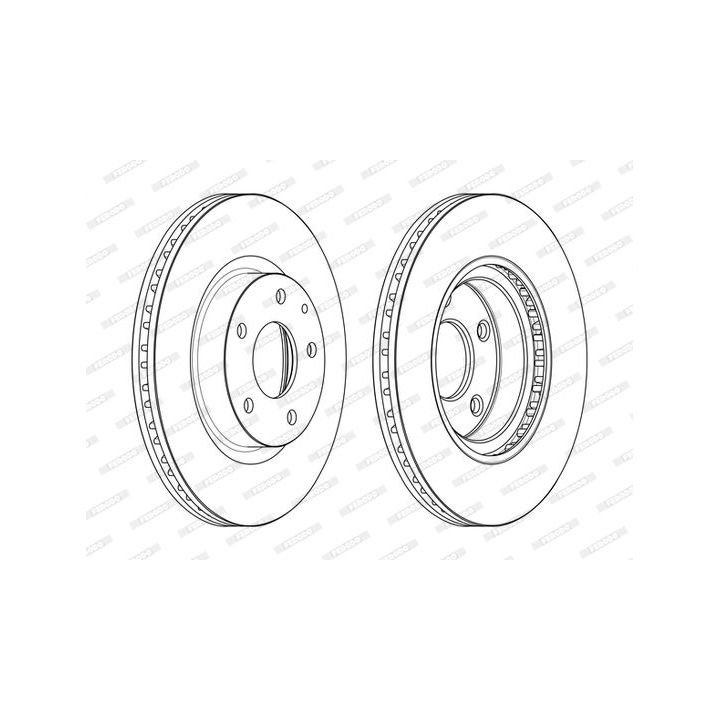 Stabdžių diskas FERODO DDF2465C