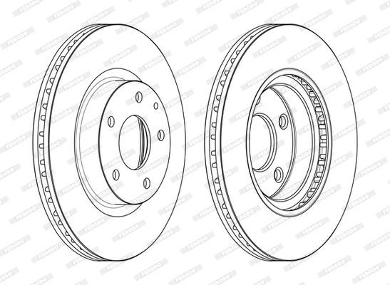 Stabdžių diskas FERODO DDF2465C