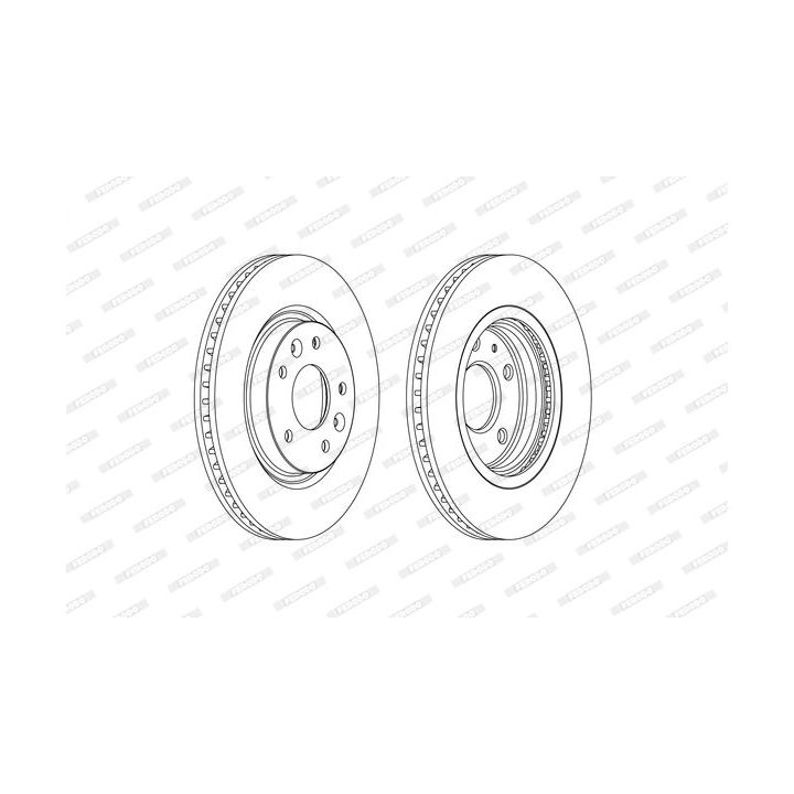 Stabdžių diskas FERODO DDF2466C