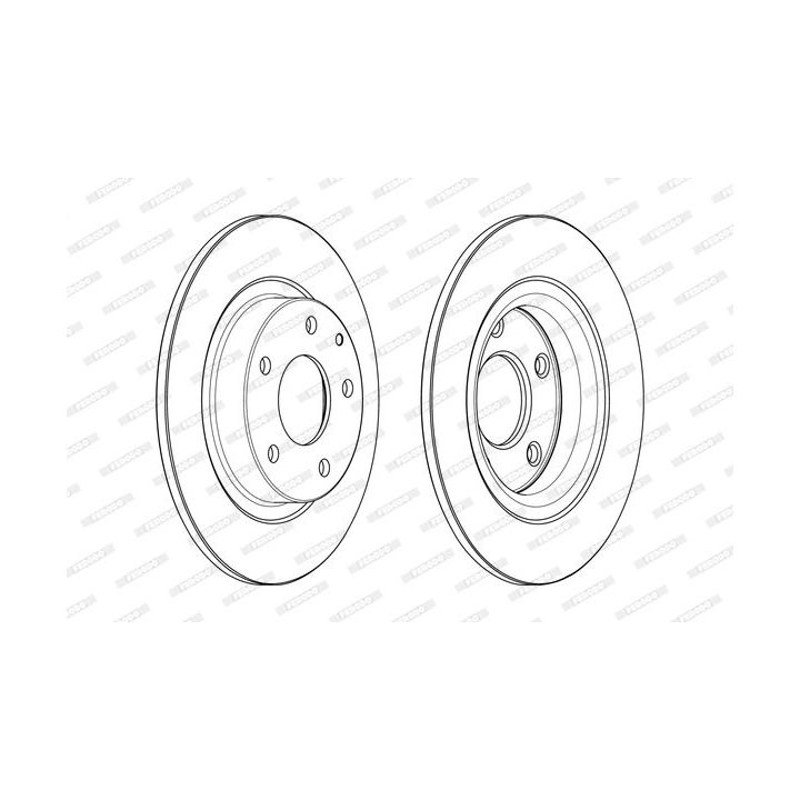 Stabdžių diskas FERODO DDF2477C