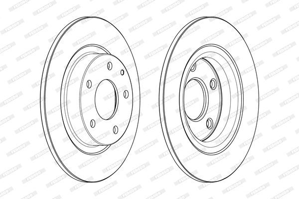 Stabdžių diskas FERODO DDF2477C